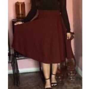 Falda acampanada cintura alta talla M